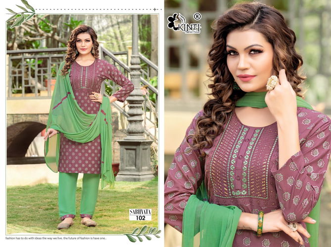 Sabhyata By Kinti Readymade Designer Salwar Suits Catalog